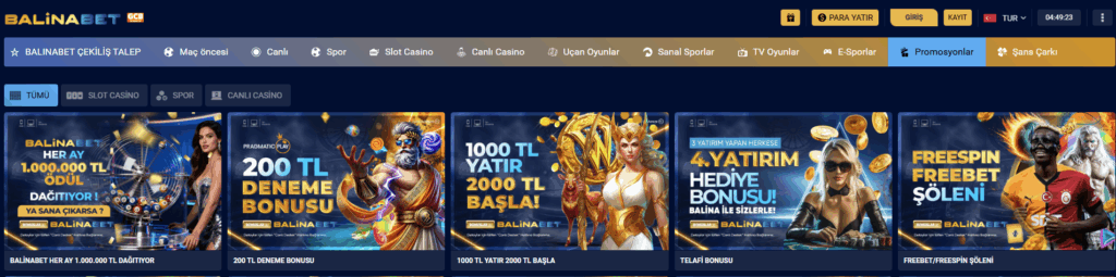 Balinabet Bonus